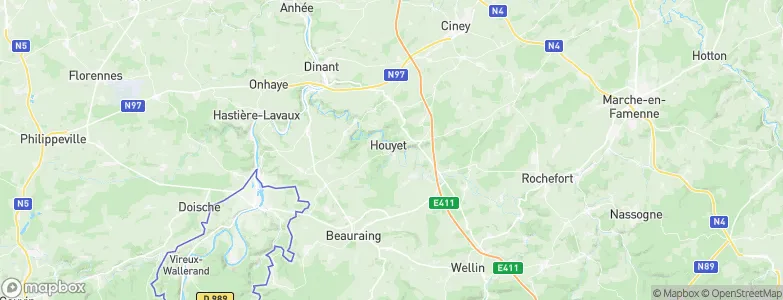 Houyet, Belgium Map