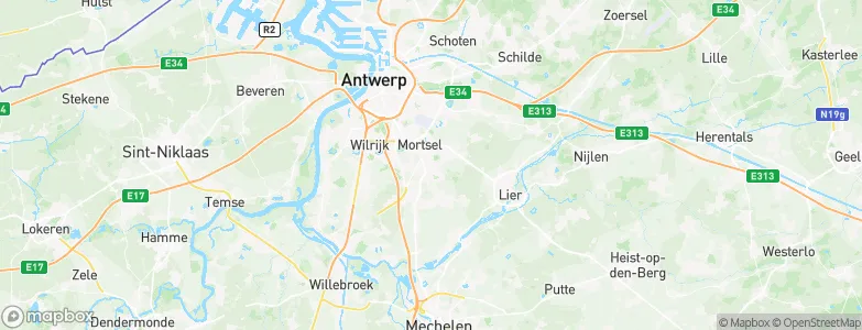 Hove, Belgium Map