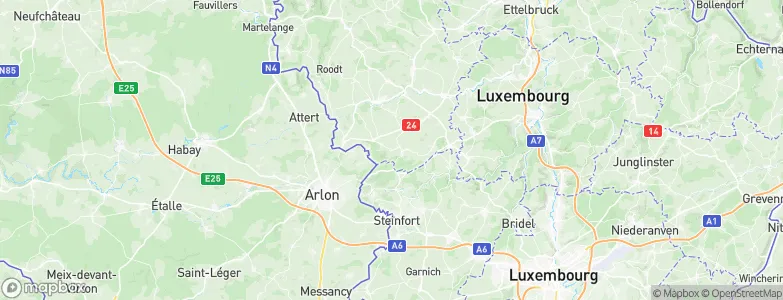 Hovelange, Luxembourg Map