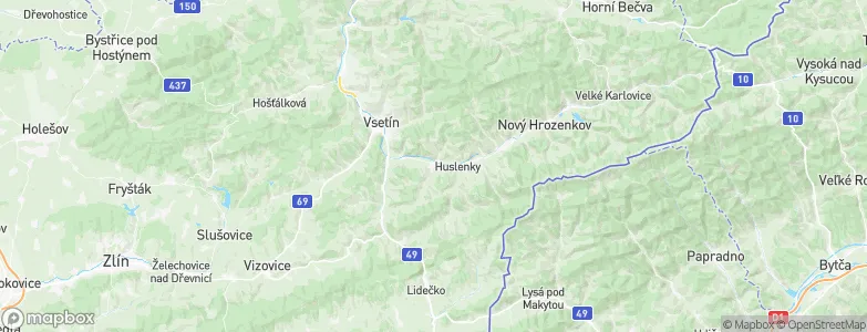 Hovězí, Czechia Map