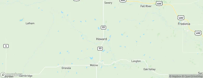 Howard, United States Map