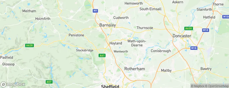 Hoyland Nether, United Kingdom Map