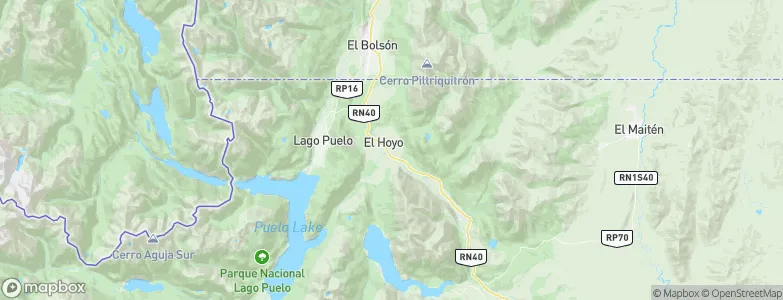 Hoyo de Epuyén, Argentina Map