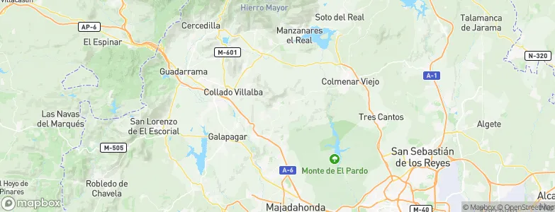 Hoyo de Manzanares, Spain Map