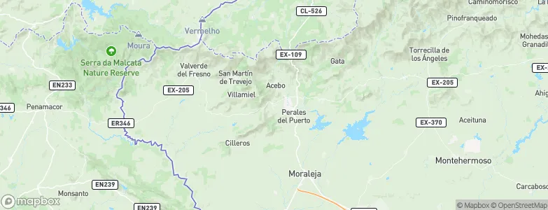 Hoyos, Spain Map
