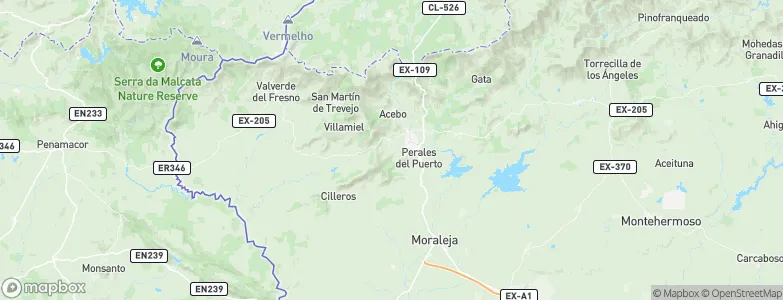Hoyos, Spain Map