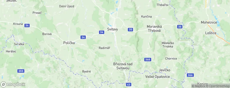 Hradec nad Svitavou, Czechia Map