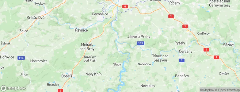 Hradištko, Czechia Map