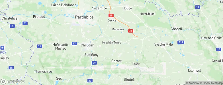 Hrochův Týnec, Czechia Map