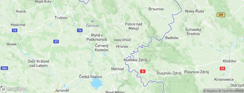 Hronov, Czechia Map