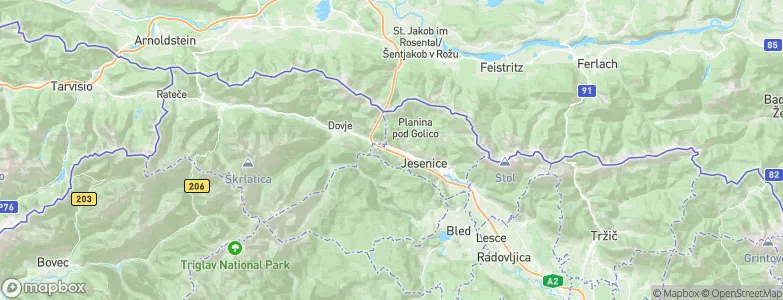Hrušica, Slovenia Map