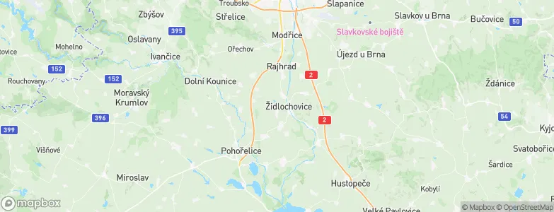 Hrušovany u Brna, Czechia Map