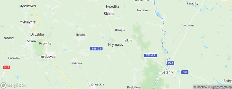 Hrymayliv, Ukraine Map