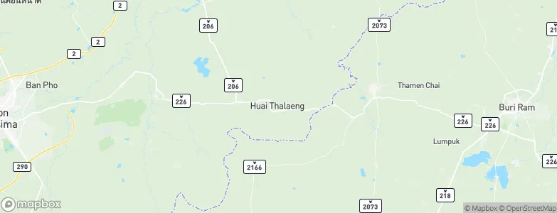 Huai Thalaeng, Thailand Map