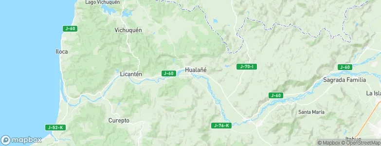 Hualañe, Chile Map