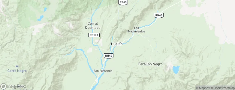 Hualfín, Argentina Map