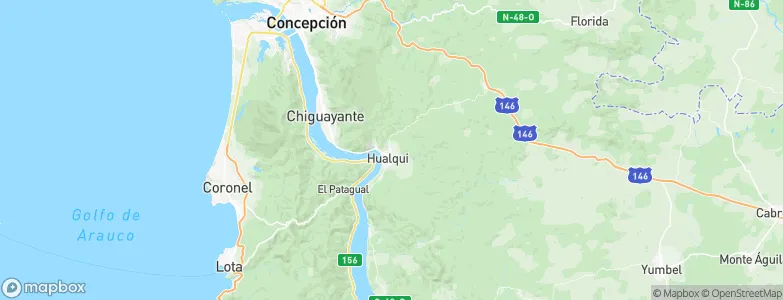 Hualqui, Chile Map