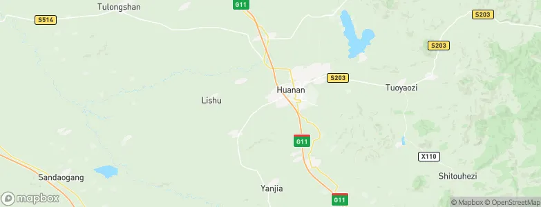 Huanan, China Map