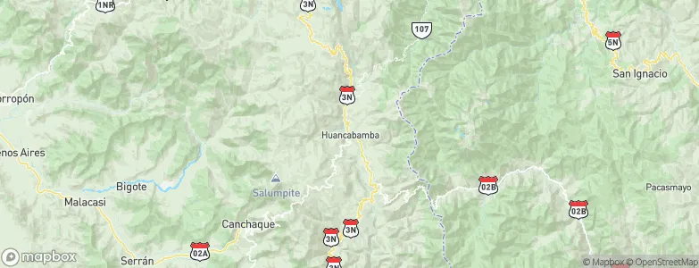 Huancabamba, Peru Map