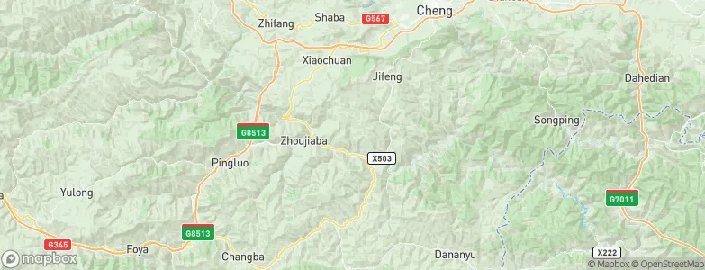 Huangchen, China Map