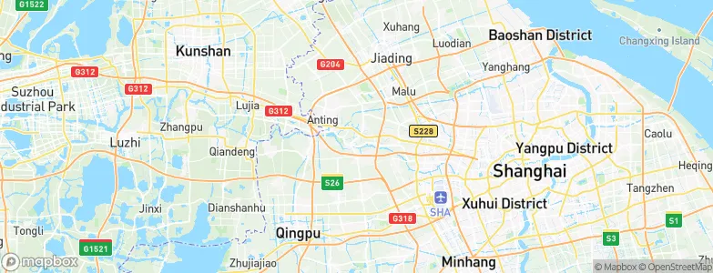 Huangdu, China Map