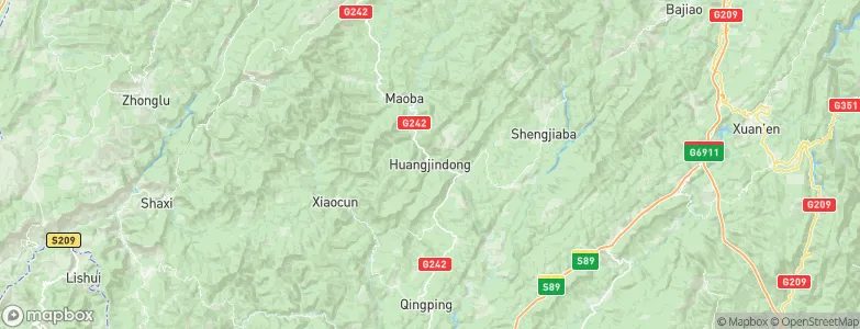Huangjindong, China Map