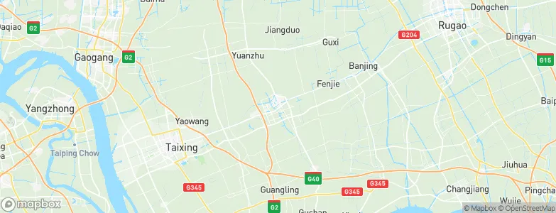 Huangqiao, China Map