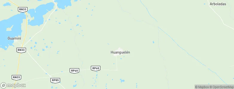 Huanguelén, Argentina Map