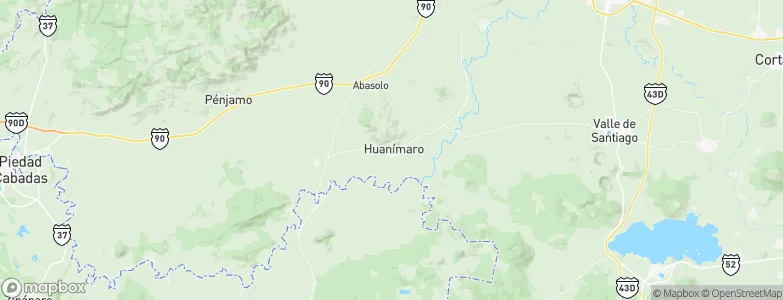 Huanímaro, Mexico Map