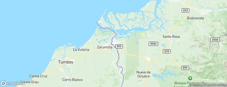 Huaquillas, Ecuador Map