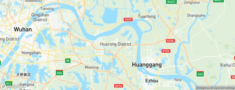 Huarong, China Map