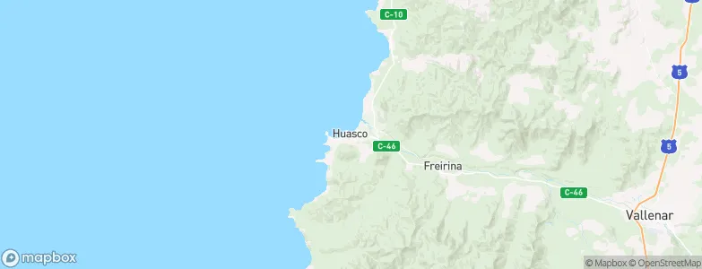 Huasco, Chile Map