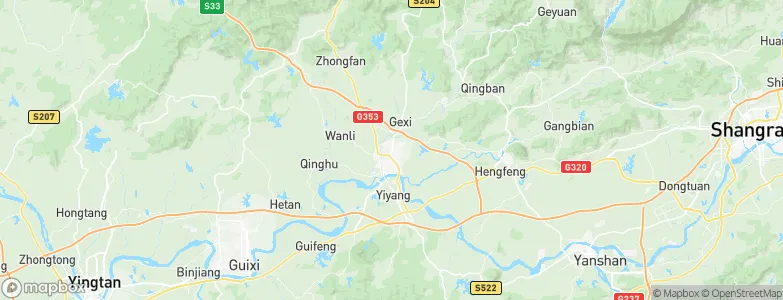 Huating, China Map