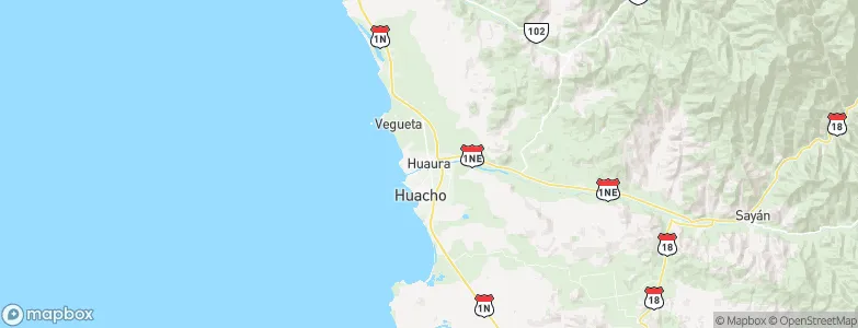 Huaura, Peru Map