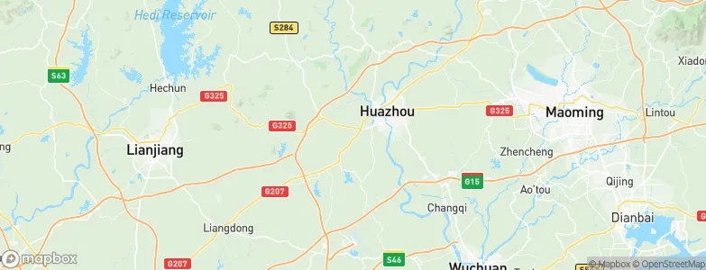 Huazhou, China Map