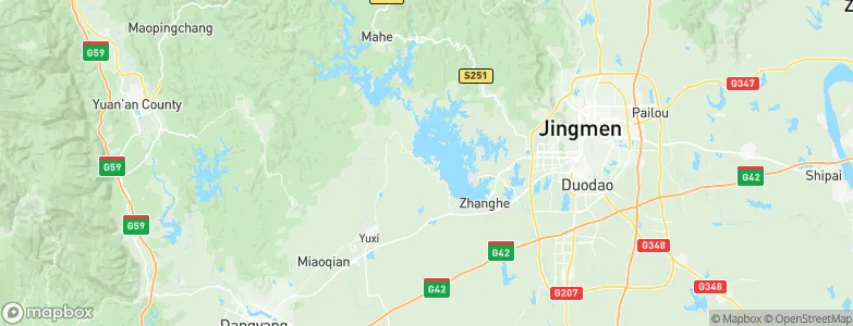 Hubei, China Map