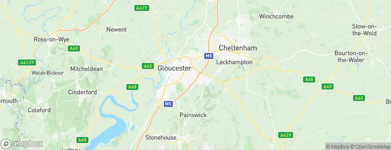 Hucclecote, United Kingdom Map