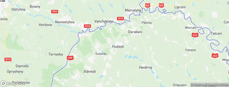 Hudeşti, Romania Map