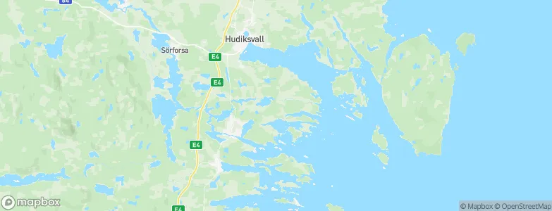 Hudiksvalls Kommun, Sweden Map