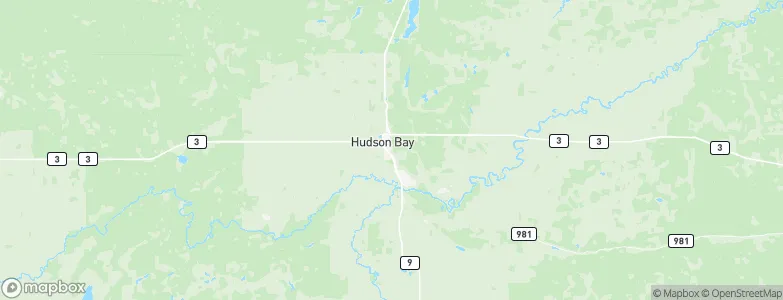 Hudson Bay, Canada Map