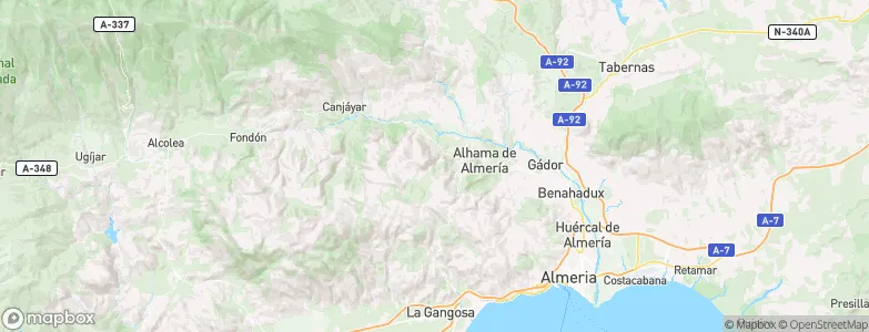 Huécija, Spain Map
