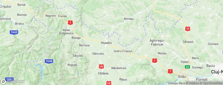 Huedin, Romania Map