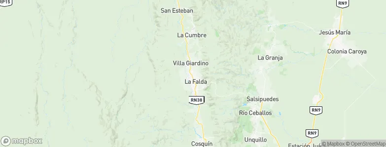 Huerta Grande, Argentina Map