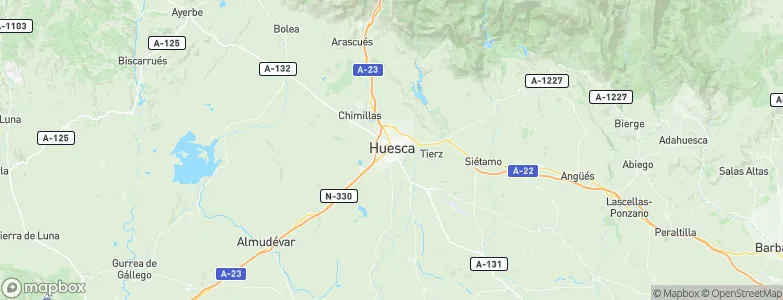 Huesca, Spain Map