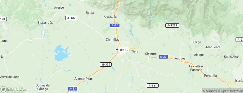 Huesca, Spain Map