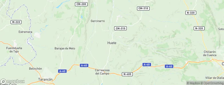 Huete, Spain Map