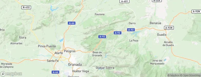 Huétor de Santillán, Spain Map