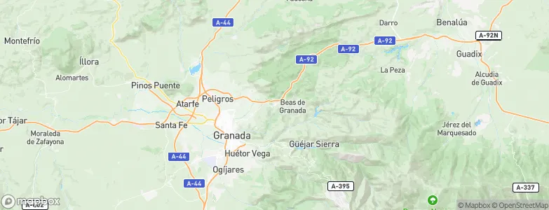 Huétor Santillán, Spain Map