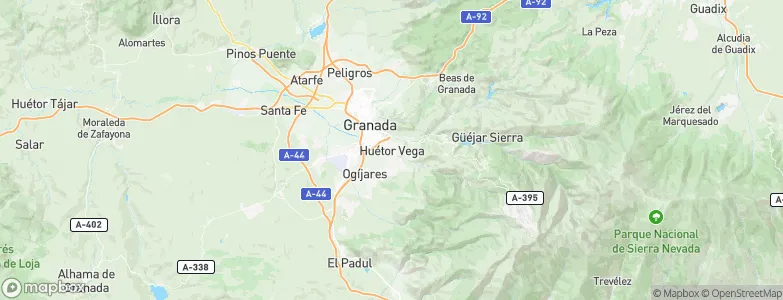 Huétor Vega, Spain Map