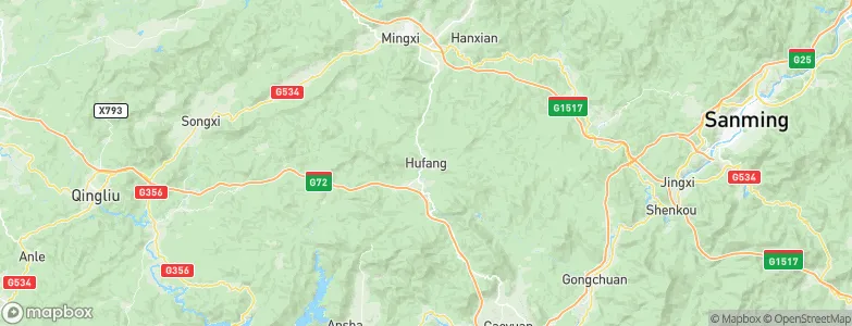 Hufang, China Map
